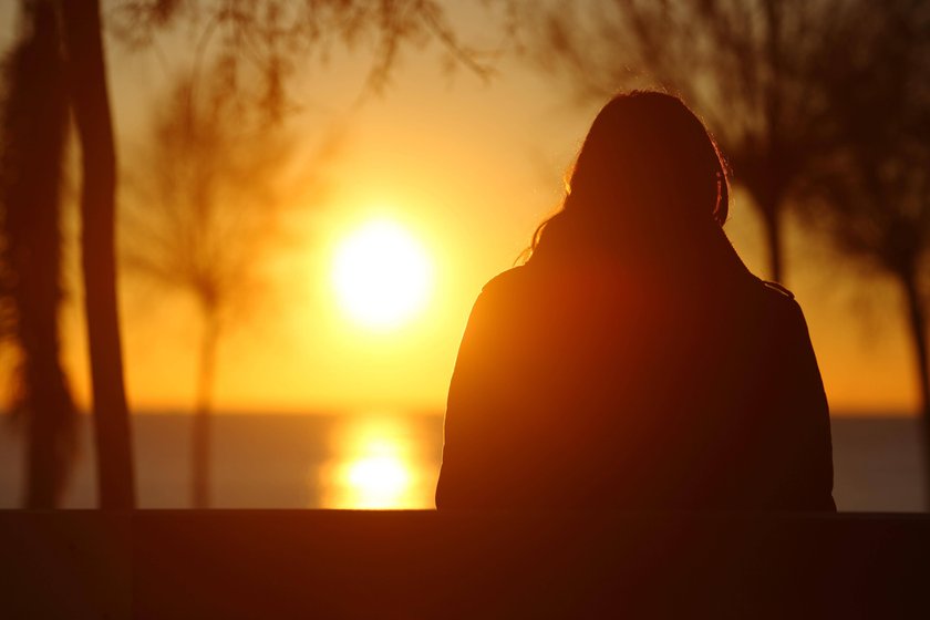 Silhouette einer Frau