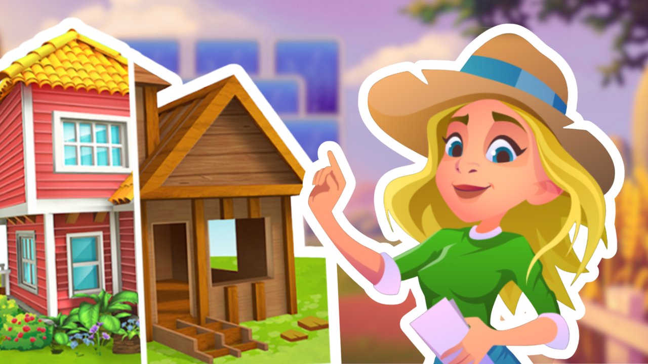 Ein Ausschnitt aus dem Spiel Farming Life vor einem Hintergrund aus dem Spiel