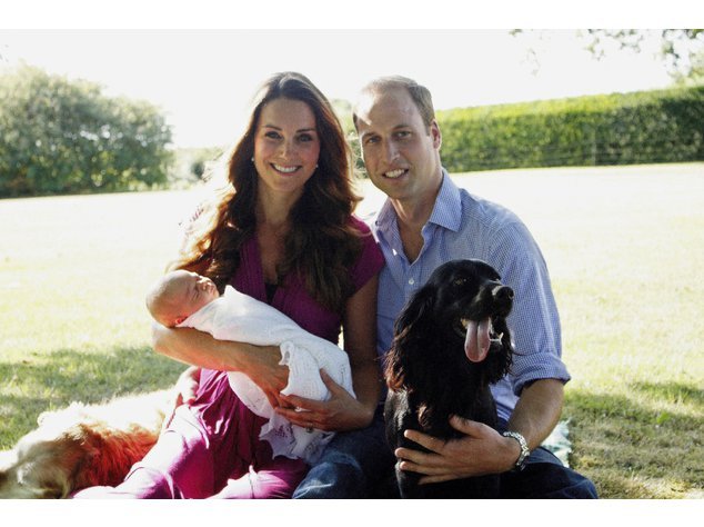 Kate Middleton und Prinz William mit Prinz George Kate Middleton und Prinz William mit Prinz George