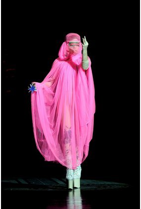 Lady Gaga mit pinker Burka Lady Gaga mit pinker Burka