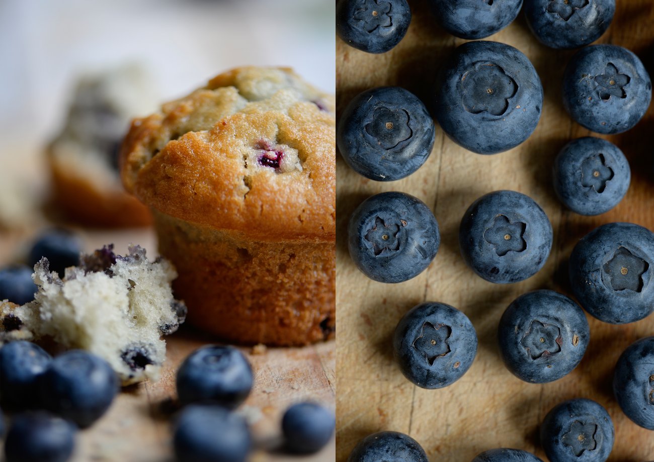 Vegane Blaubeer-Muffins Vegane Blaubeer-Muffins