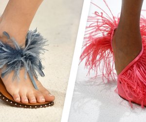 Schuhe mit Federn: So stylst du den neuen Schuhtrend