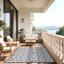 Bei IKEA nicht mehr verfügbar: Dieser wetterfeste Teppich für nur 18 Euro macht deinen Balkon zur Design-Oase