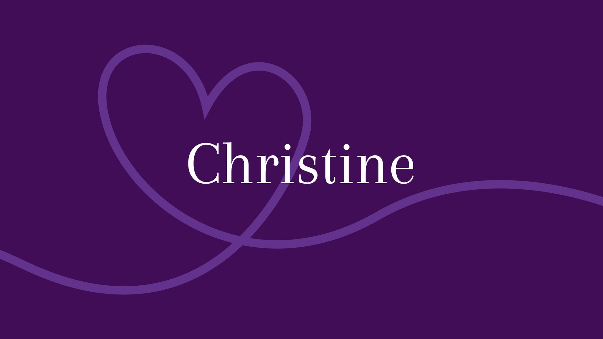 Christine Herkunft und Bedeutung des Vornamens