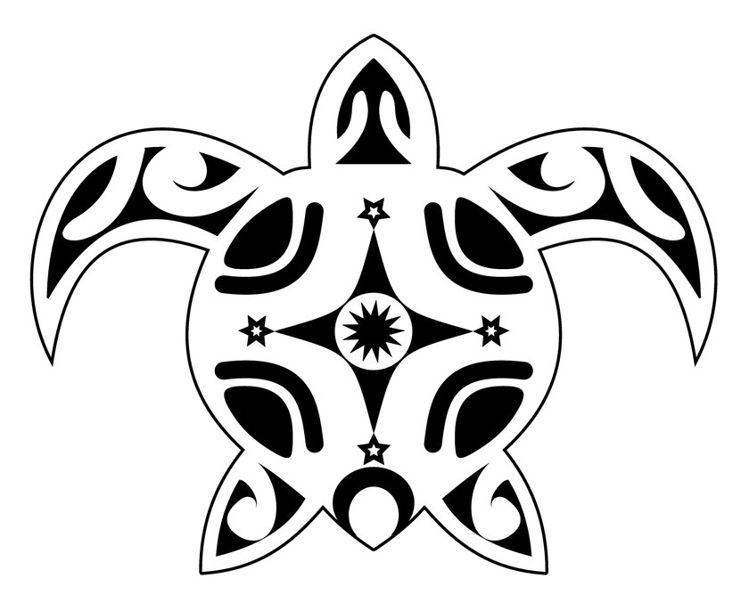 Schildkröte-Tattoo Vorlage 1