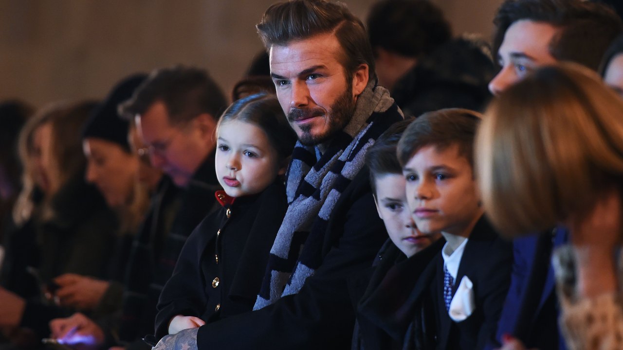 David Beckham Tochterkuss