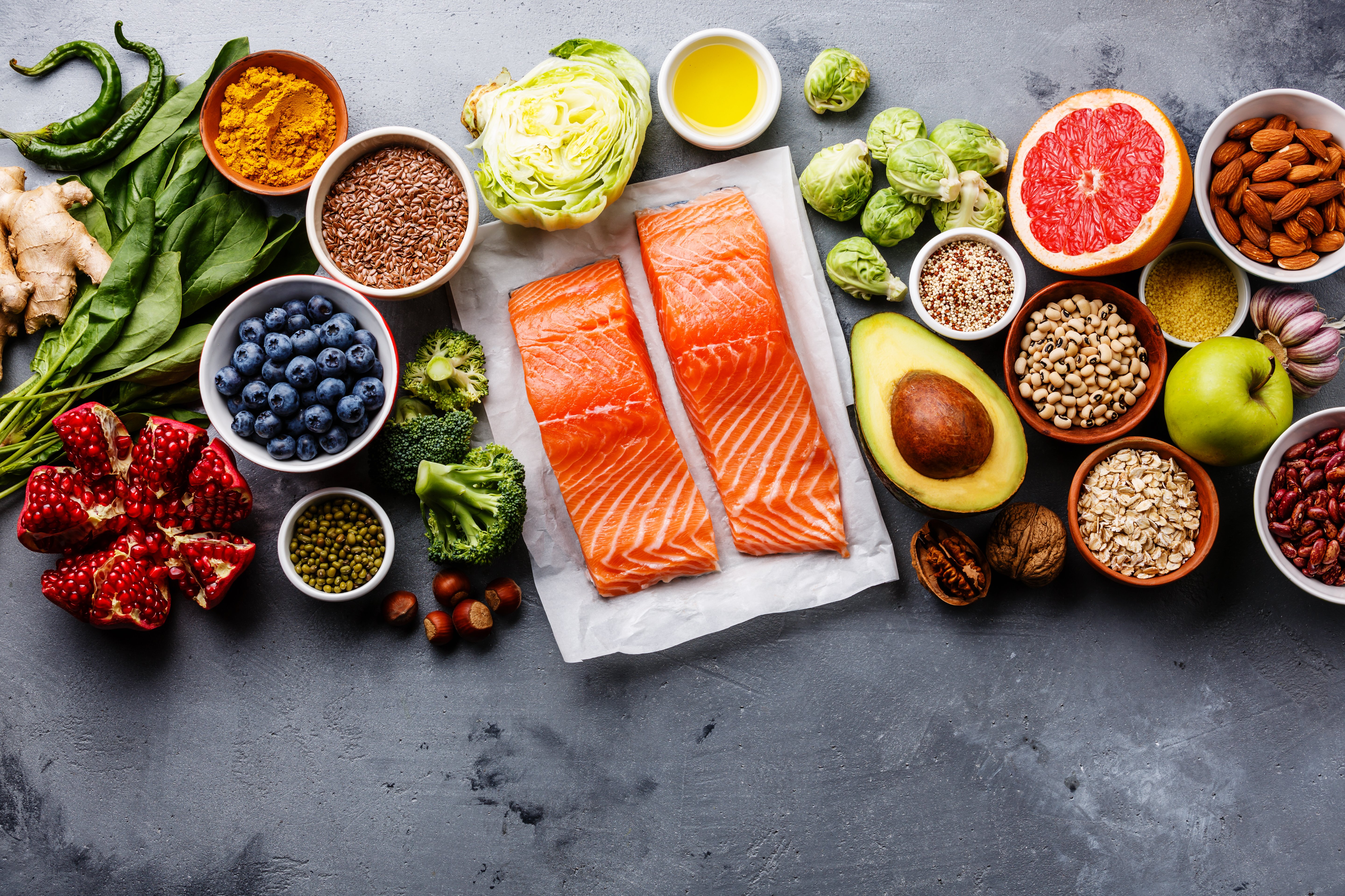 Gemüse, Obst und Fisch Gemüse, Obst und Fisch