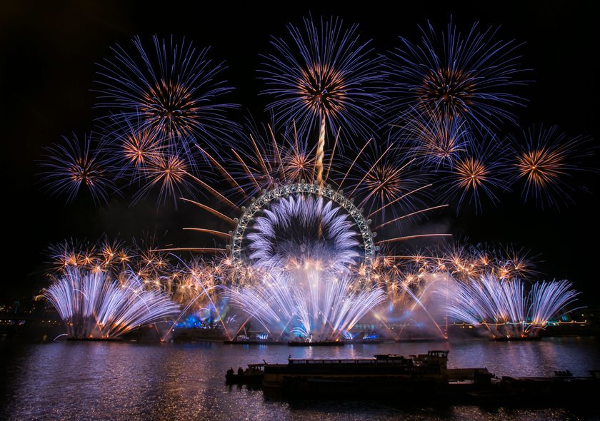 London Silvester Feuerwerk England