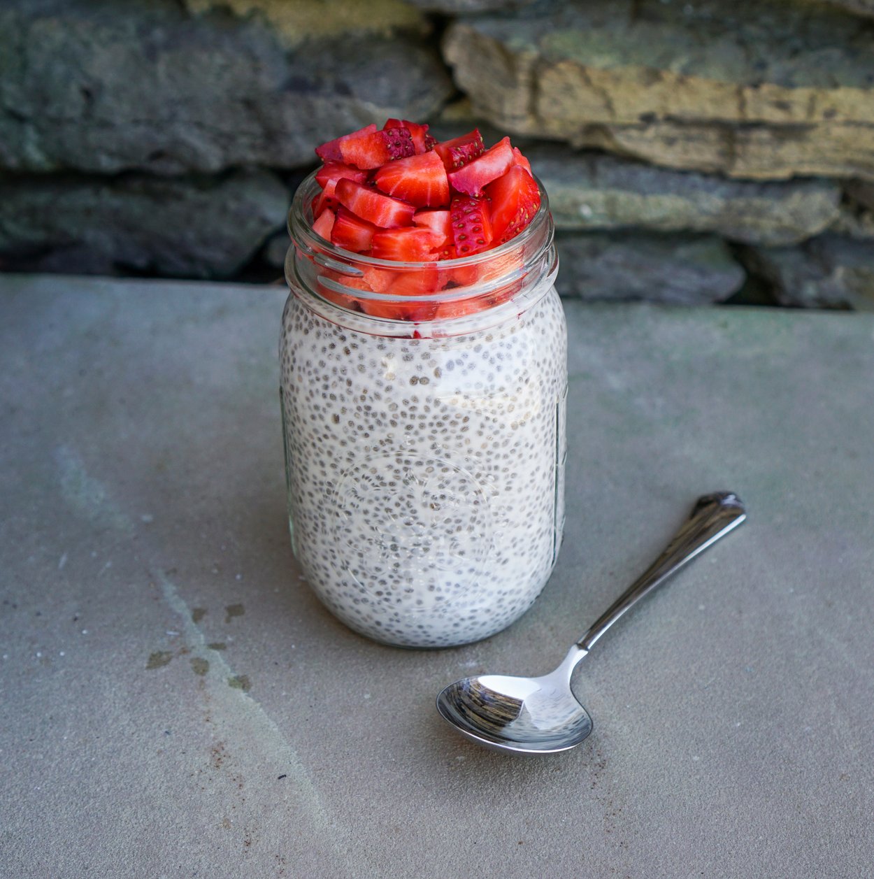 Chia-Samen-Pudding. Chia-Samen-Pudding.