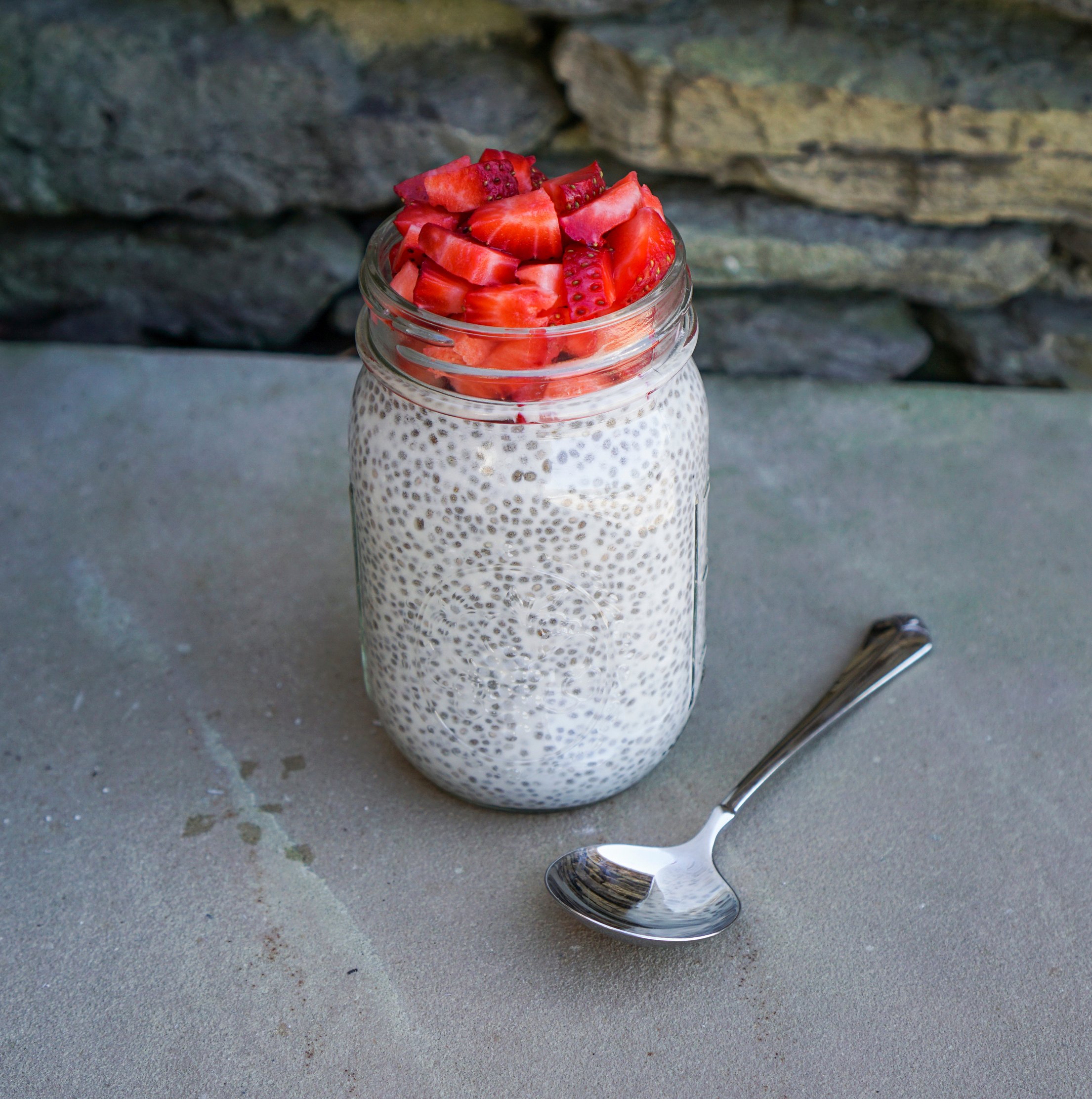 Chia-Samen-Pudding. Chia-Samen-Pudding.