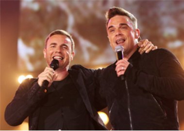 Gary Barlow und Robbie Williams Gary Barlow und Robbie Williams