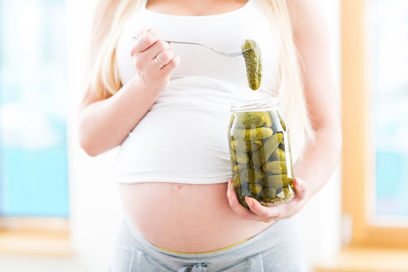 Schwangerschaftsmythen Saure Gurken essen