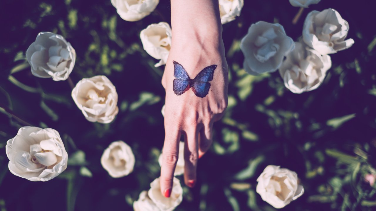Schmetterling-Tattoo