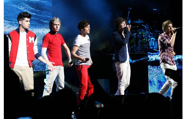 One Direction treten bei Olympia auf. One Direction treten bei Olympia auf.