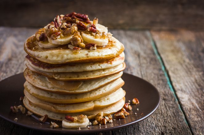 Frühstück ohne Brot Bananen-Pancakes