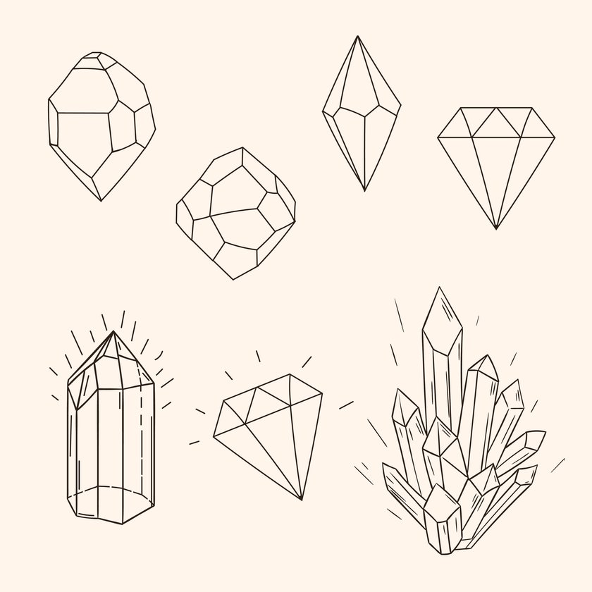 Diamant-Tattoo Vorlage 8