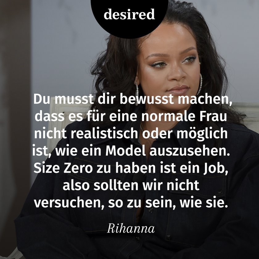 Rihanna über den Schlankeitswahn