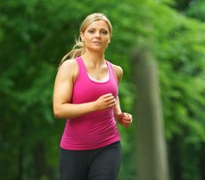 Joggerin im Park Joggerin im Park