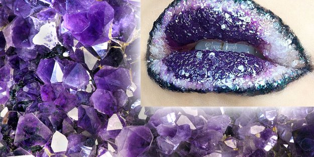 Geode Lips: Edelstein-Lippen erobern Instagram