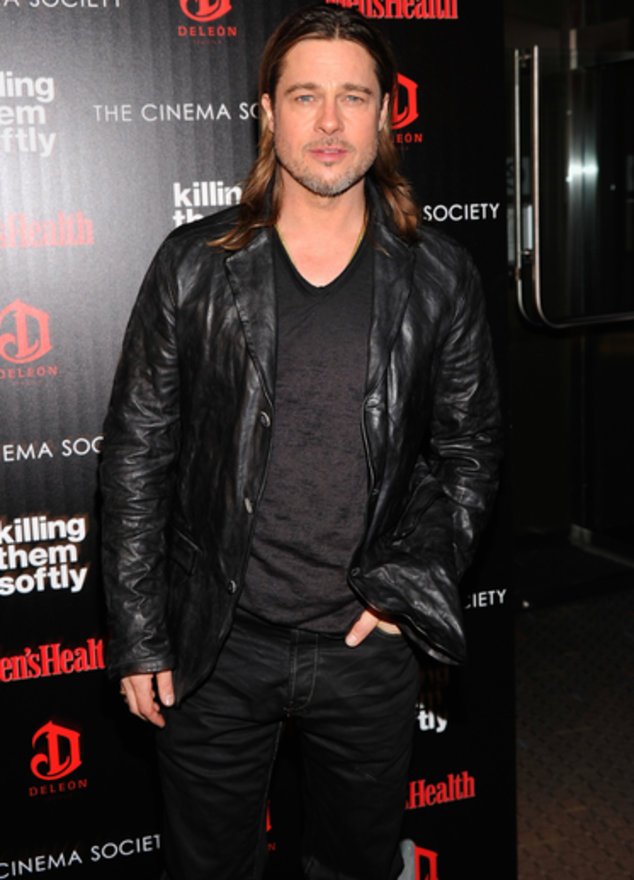 Brad Pitt im schwarzen Outfit. Brad Pitt im schwarzen Outfit.