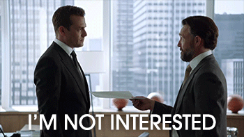 Not interested Not interested