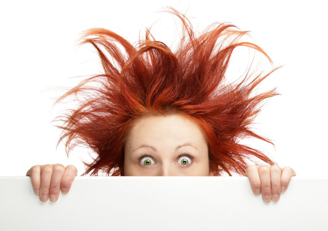 Elektrisierte Haare Elektrisierte Haare