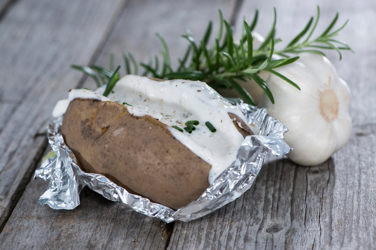 Ofenkartoffel mit Dip Ofenkartoffel mit Dip