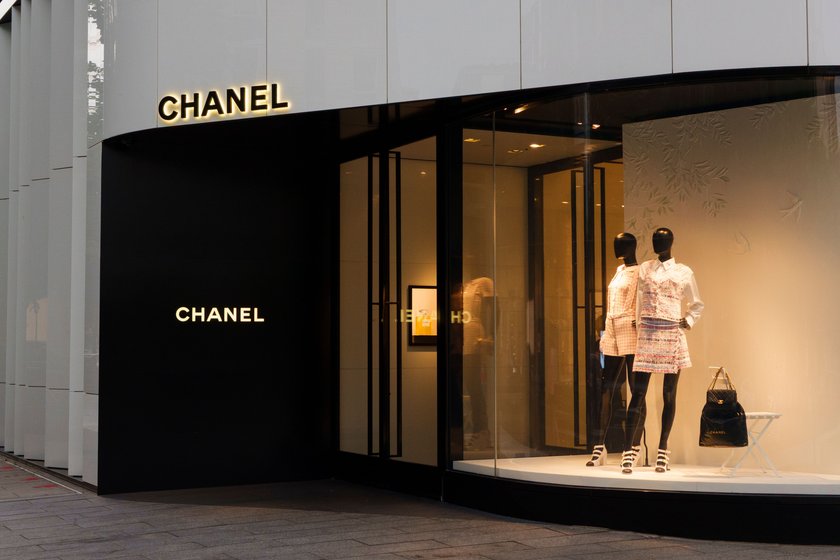 WASHINGTON, DC - MAY 30: A Chanel logo is displayed on a sign at their store on May 30, 2025 in Washington, DC. (Photo by Kevin Carter/Getty Images)