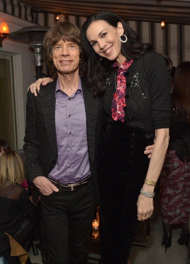Mick Jagger mit seiner verstorbenen Freundin L`Wren Scott Mick Jagger mit seiner verstorbenen Freundin L`Wren Scott