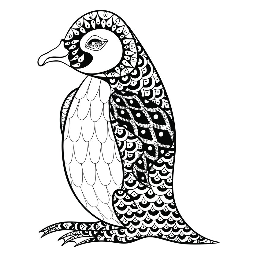 Pinguin-Tattoo Vorlage 18
