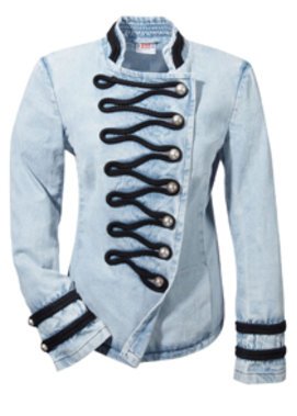 Jeans Jacke im Militarylook Jeans Jacke im Militarylook