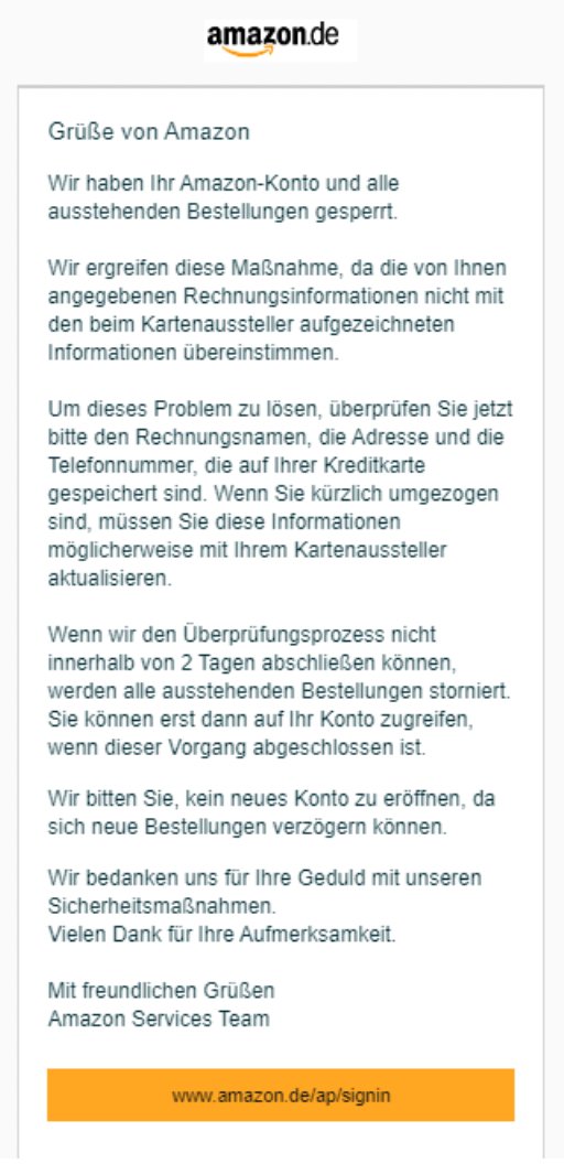 Wir Haben Ihr Amazon-konto Und Alle Ausstehenden Bestellungen Gesperrt Neue Betrugsmasche: Betrüger haben es auf Volksbank-Kunden abgesehen