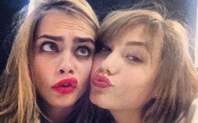 Die Models Cara Delevingne und Karlie Die Models Cara Delevingne und Karlie