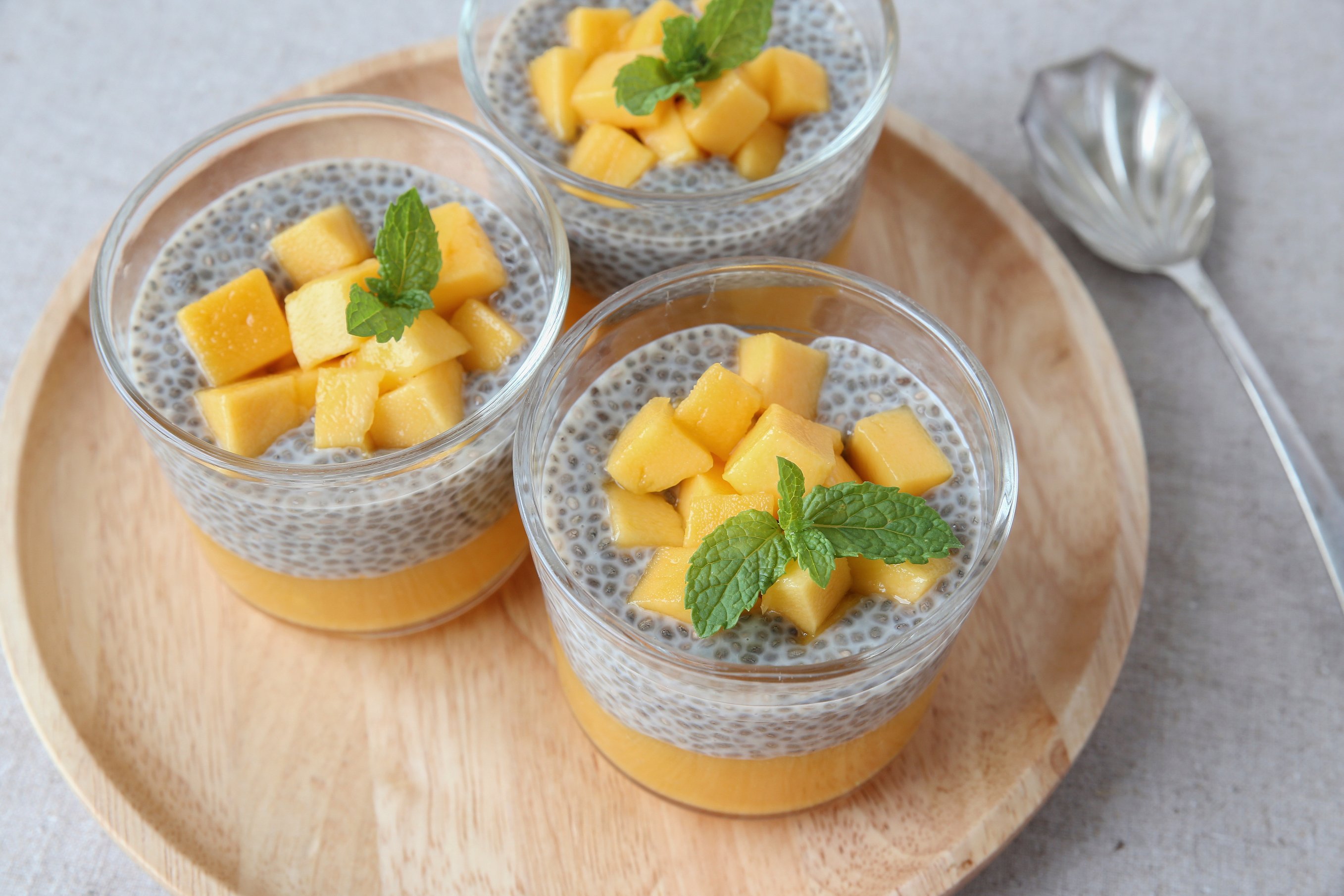 Chia-Samen-Pudding mit Mango Chia-Samen-Pudding mit Mango