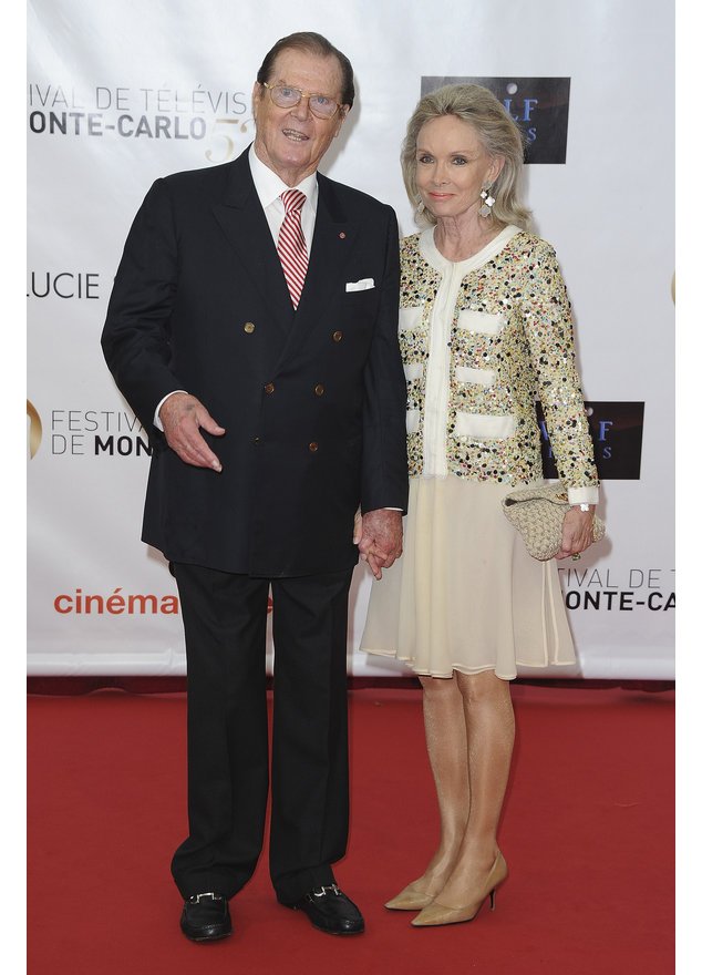 Roger Moore und Kristina Tholstrup. Roger Moore und Kristina Tholstrup.