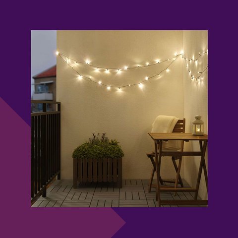 Diese Lichterketten von Ikea sind ein Hingucker auf deinem Balkon