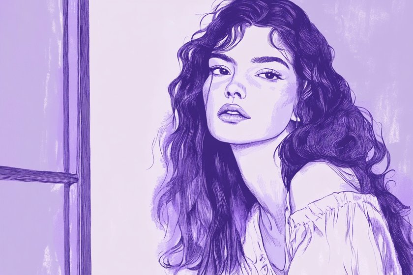 Illustration einer Frau