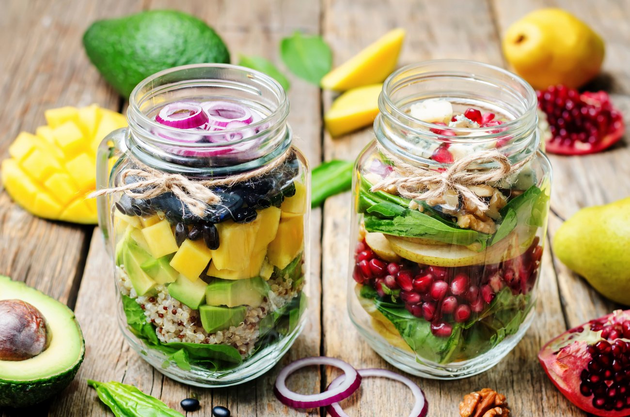 Salat im Glas Salat im Glas