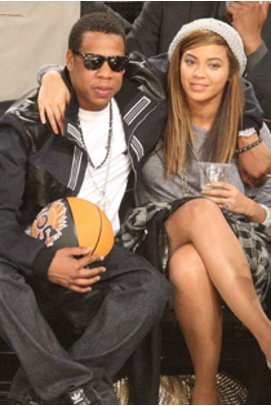 Beyonce Knowles und Jay-Z zusammen bei einem NBA Spiel Beyonce Knowles und Jay-Z zusammen bei einem NBA Spiel