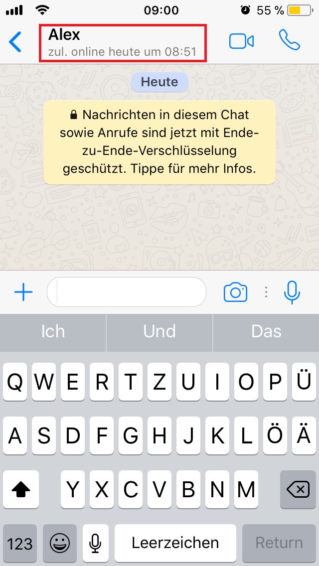WhatsApp Zeitstempel