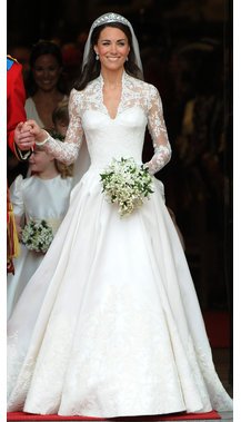 Brautkleid von Kate Middleton wird ausgestellt Brautkleid von Kate Middleton wird ausgestellt
