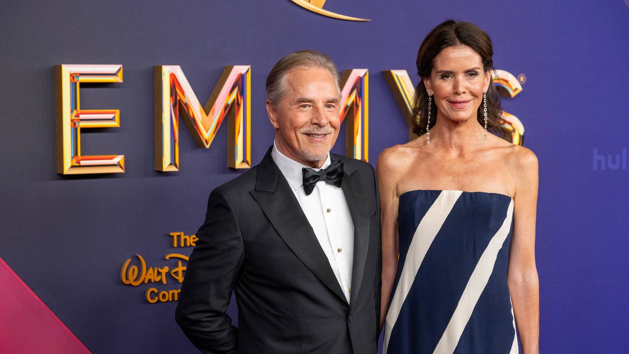 Don Johnson und Ehefrau Kelley Phleger bei den Emmys.