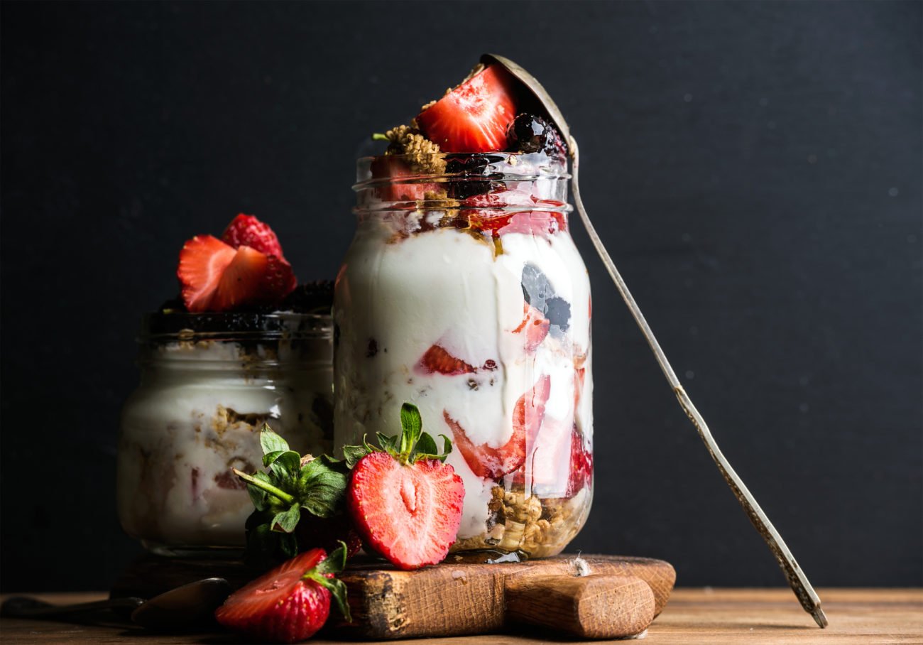 Haferflocken in Overnight Oats Haferflocken in Overnight Oats