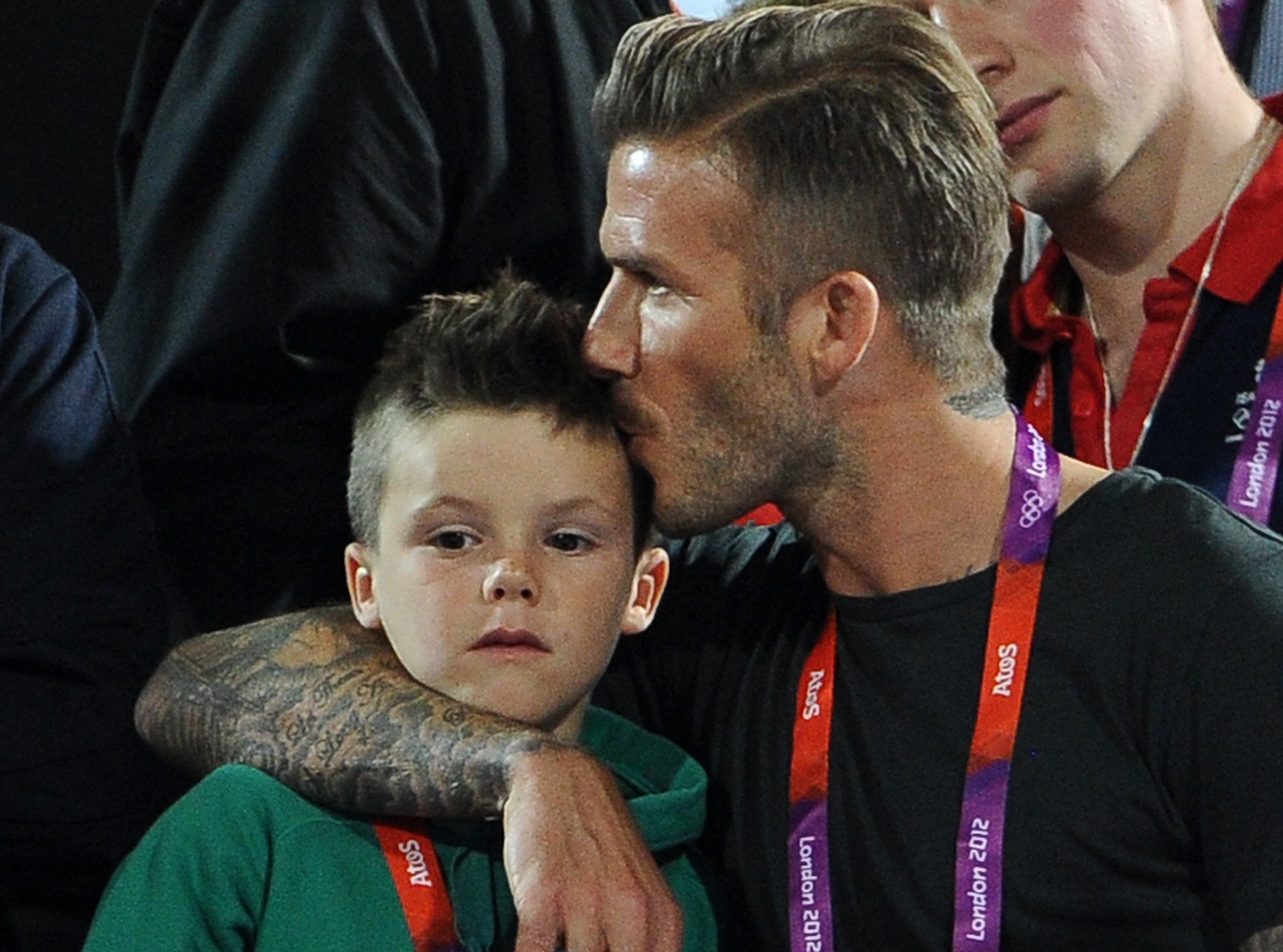 David Beckham Tochterkuss