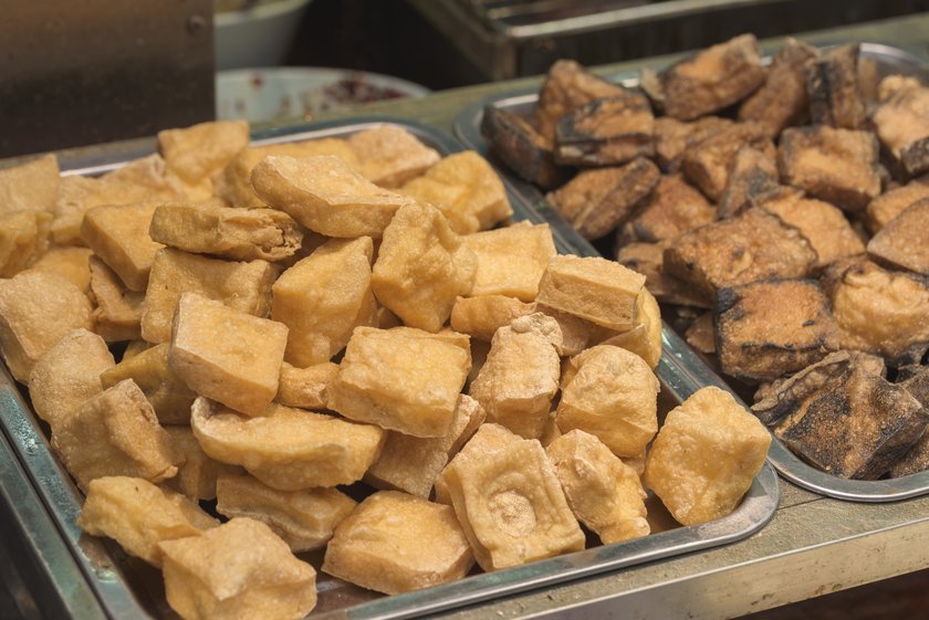 Frittierten Tofu verwenden