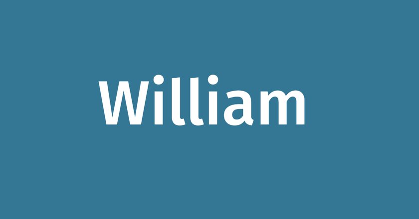Royale Vornamen William
