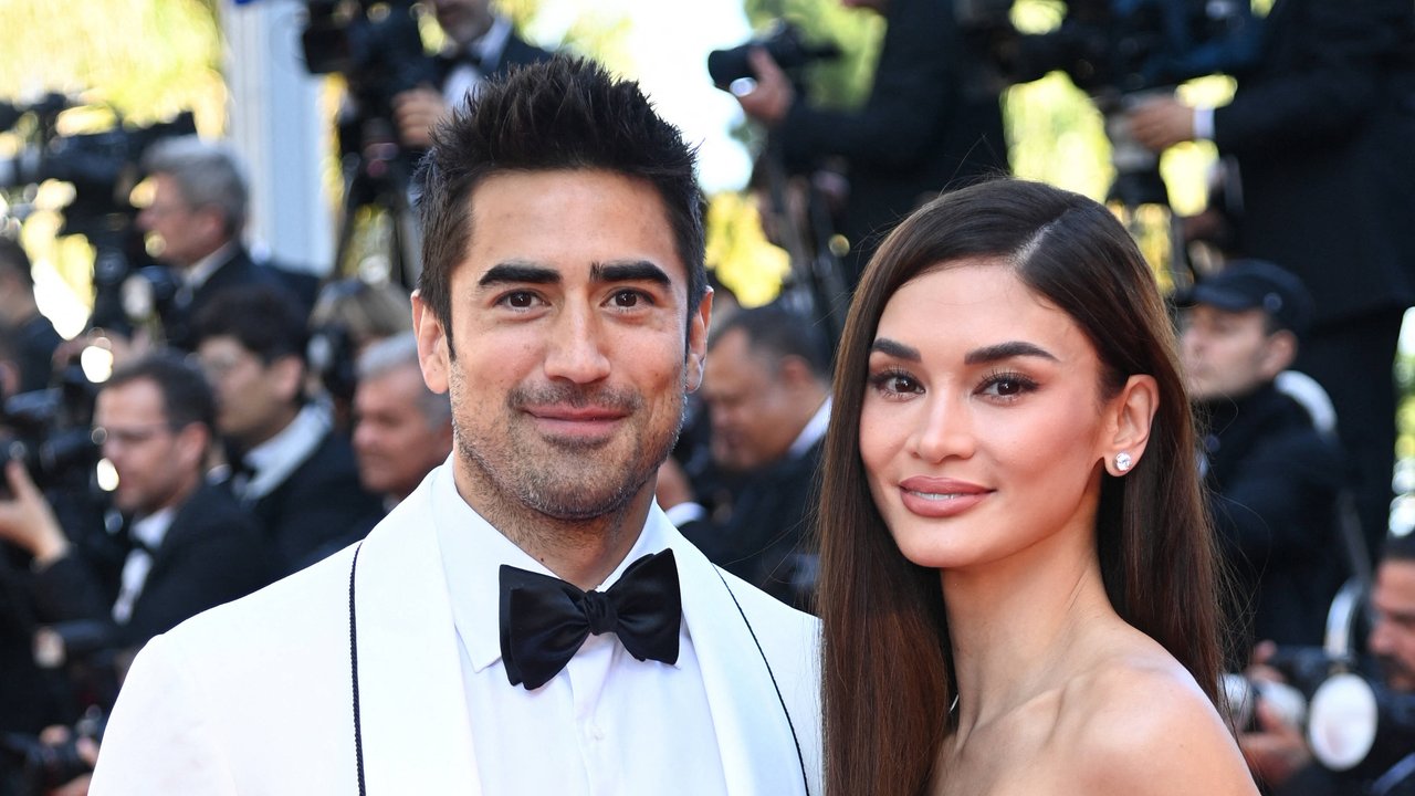 Jeremy Jauncey und Pia Wurtzbach beim 77. Cannes International Film Festival 2024.