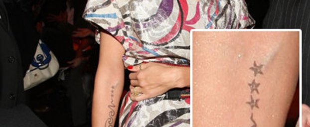 Heidi Klum mit ihrem Tattoo für ihren Ehemann Seal - Tattoos der Stars