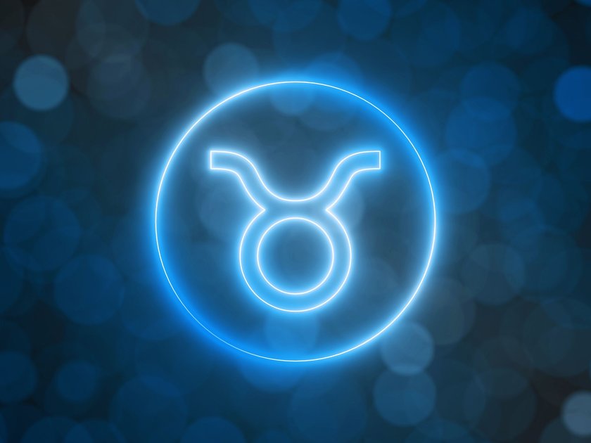 Neon-Symbol des Sternzeichen Stier