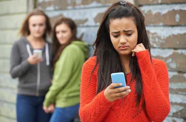 Teenage Girl Being Bullied By Text Message Teenage Girl Being Bullied By Text Message